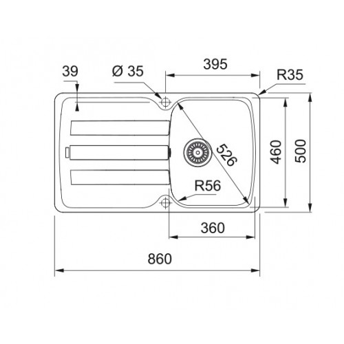 Кухонная мойка Franke Antea AZG 611-86 (114.0604.514)