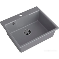 Кухонная мойка GranFest QUARZ GF-UR-658 (темно-серый)