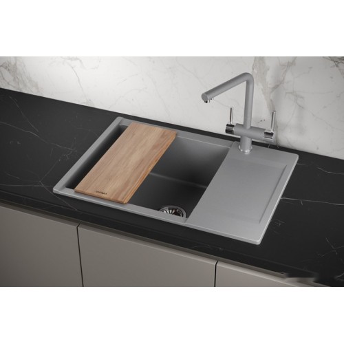 Кухонная мойка Granula ES-7003 (алюминиум)