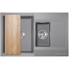 Кухонная мойка Granula ES-7808 (алюминиум)