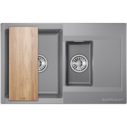 Кухонная мойка Granula ES-7808 (алюминиум)