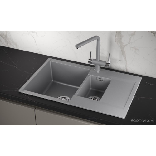 Кухонная мойка Granula ES-7808 (алюминиум)