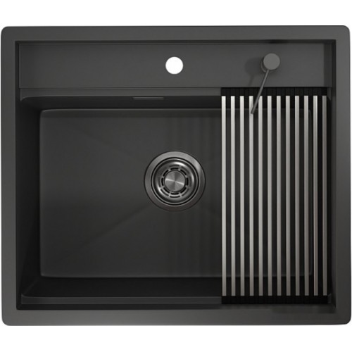 Кухонная мойка Granula KS-6045U (черный матовый)