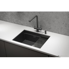 Кухонная мойка Granula KS-6045U (черный матовый)