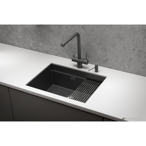 Кухонная мойка Granula KS-6045U (черный матовый)