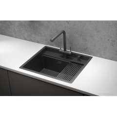 Кухонная мойка Granula KS-6051 (черный матовый)