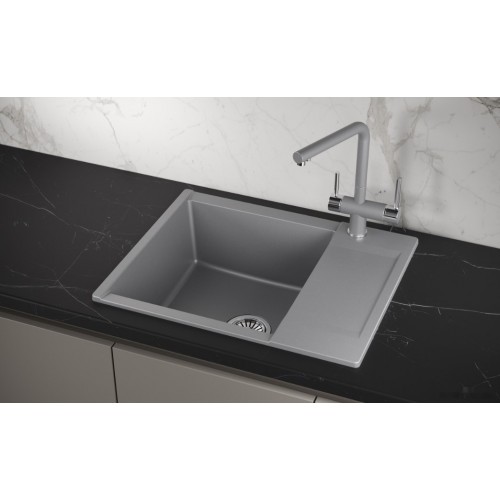 Кухонная мойка Granula ES-6202 (алюминиум)