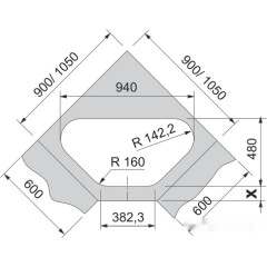 Кухонная мойка Franke Antea AZG 661-E (миндаль)