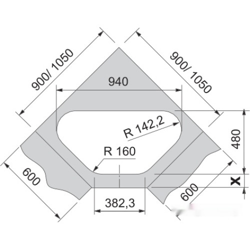 Кухонная мойка Franke Antea AZG 661-E (миндаль)