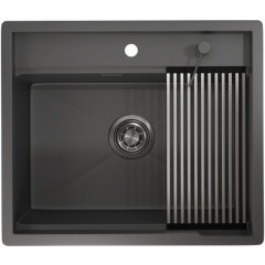Кухонная мойка Granula GR-6051 (графит матовый)