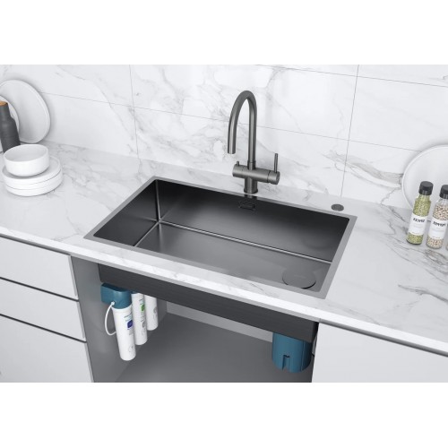 Кухонная мойка Paulmark NEXT-SKEW-740 PM887444-GM