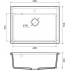 Кухонная мойка GranFest GF-LV-660 (серый)