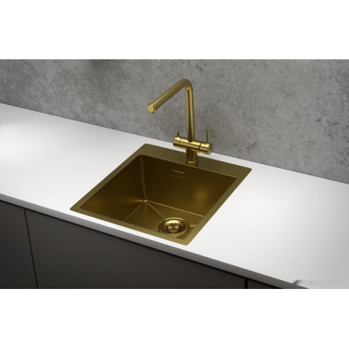 Кухонная мойка Granula GR-4600 (золото сатин)