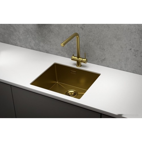 Кухонная мойка Granula GR-5445U (золото сатин)