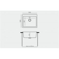 Кухонная мойка Tolero R-111 (платина)