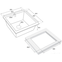 Кухонная мойка Paulmark Brilon PM104546-BE