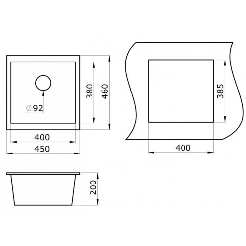 Кухонная мойка Paulmark Brilon PM104546-DG