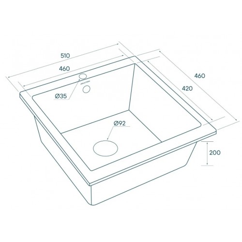 Кухонная мойка Paulmark Brilon PM104546-GR