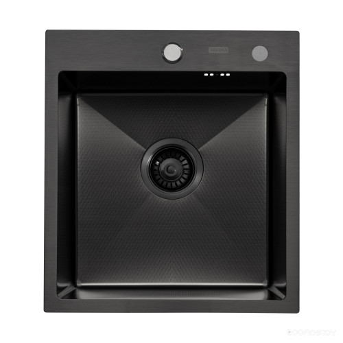 Кухонная мойка ARFEKA ECO AR 450*500 BLACK PVD NANO DECOR