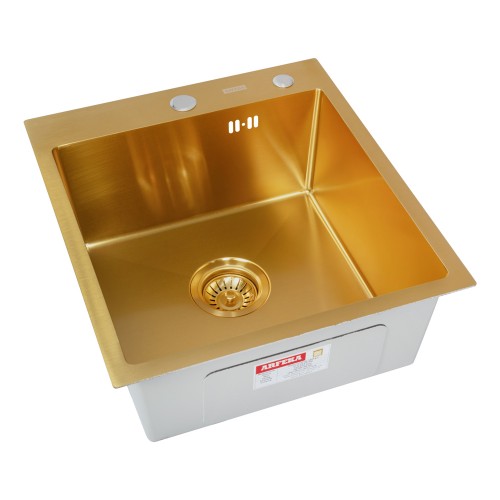 Кухонная мойка ARFEKA ECO AR 450*500 GOLD PVD NANO