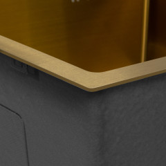 Кухонная мойка ARFEKA ECO AR 450*500 GOLD PVD NANO
