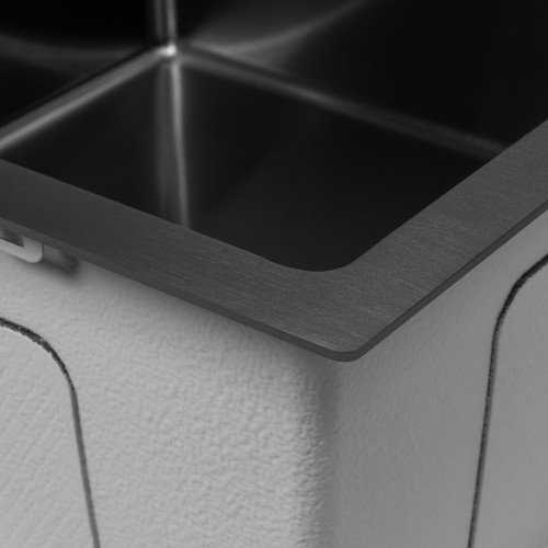 Кухонная мойка ARFEKA ECO AR 550*450 BLACK PVD NANO