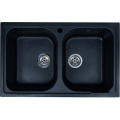 Кухонная мойка Granrus GR-785 W (черный)