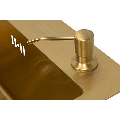 Кухонная мойка ARFEKA Eco AR мойка 450*500, коландер, дозатор Gold +CL AR+DS AR
