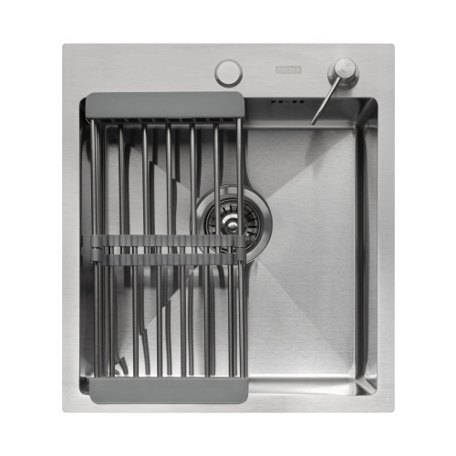 Кухонная мойка ARFEKA ECO AR 450*500, коландер, дозатор SATIN +CL AR+DS AR