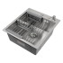 Кухонная мойка ARFEKA ECO AR 450*500, коландер, дозатор SATIN +CL AR+DS AR