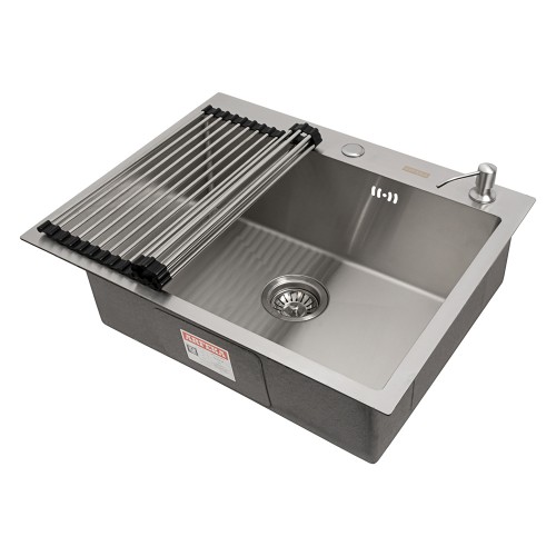 Кухонная мойка ARFEKA ECO AR 600*500, роллер-мат, дозатор SATIN DECOR +RM AR+DS AR