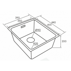 Кухонная мойка Paulmark Yuni 39 Uni YU39-BS