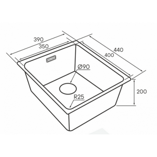 Кухонная мойка Paulmark Yuni 39 Uni YU39-BS