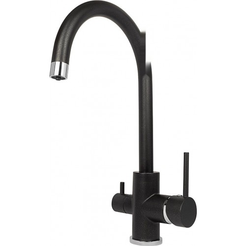 Кухонная мойка AquaSanita Arca SQA102 + Sabiaduo 2963 (черный металлик 601)
