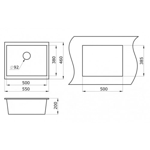 Кухонная мойка Paulmark Gera 60 PM205546-DG