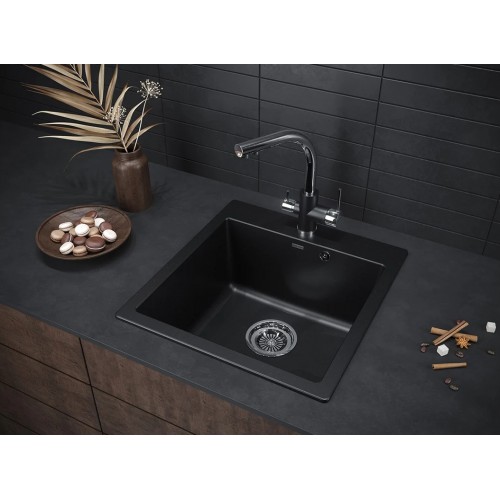 Кухонная мойка Paulmark Kante 50 PM105152-BLM