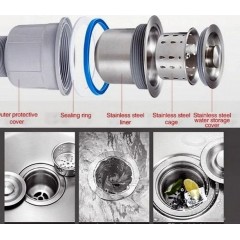 Кухонная мойка Roxen Stage 560250-60B PVD оружейная сталь (c держателем для ножей, двумя коландерами, разделочной доской и дозатором)