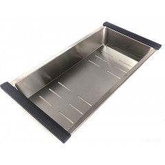 Кухонная мойка Roxen Stage 560250-60B PVD оружейная сталь (c держателем для ножей, двумя коландерами, разделочной доской и дозатором)