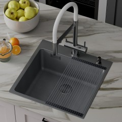 Кухонная мойка Roxen Snake 560220-45-BS графит