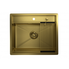 Кухонная мойка Granula 6051 (золото сатин)