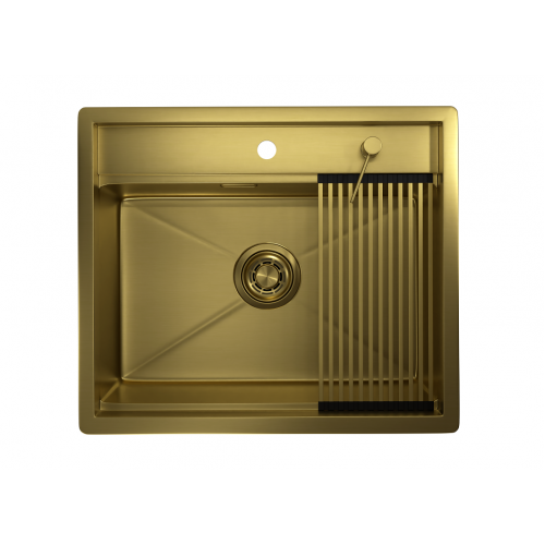 Кухонная мойка Granula 6051 (золото сатин)