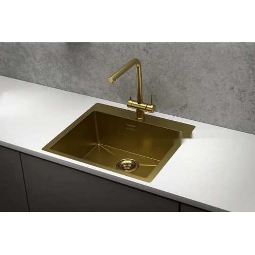 Кухонная мойка Granula 5951 (золото сатин)