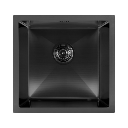 Кухонная мойка ARFEKA ECO AR 450*450 BLACK PVD NANO DECOR MILLET GRAINS