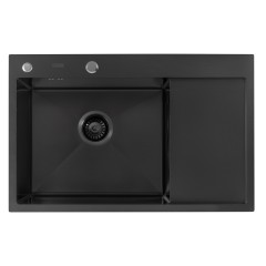 Кухонная мойка ARFEKA ECO AR 780*500 L BLACK PVD NANO