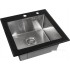 Кухонная мойка ARFEKA ECO AR 500*500 GS BLACK GLASS + SATIN
