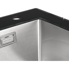 Кухонная мойка ARFEKA ECO AR 500*500 GS BLACK GLASS + SATIN