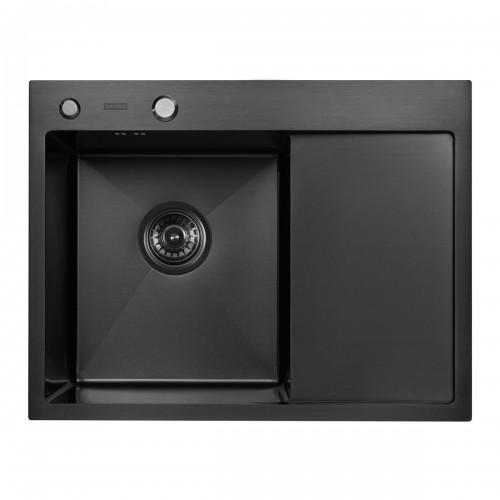 Кухонная мойка ARFEKA ECO AR 650*500 L BLACK PVD NANO