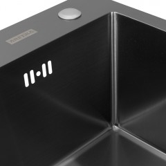 Кухонная мойка ARFEKA ECO AR 650*500 L BLACK PVD NANO