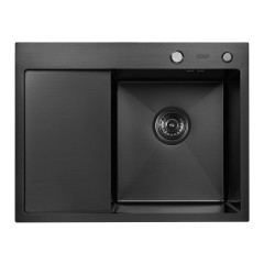 Кухонная мойка ARFEKA ECO AR 650*500 R BLACK PVD NANO