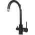Кухонная мойка AquaSanita Fast SQF 102 + cмеситель Sabiaduo 2963 (черный металлик 601)